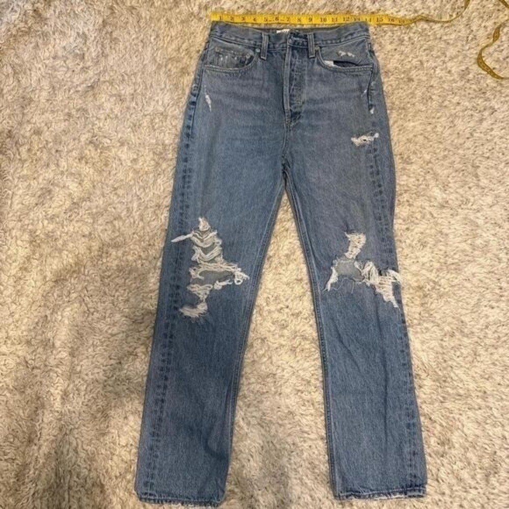 AGOLDE 90s Loose Straight Leg Jeans Fallout Wash Size 25 - Picture 4 of 8